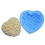 Food Grade Silicone Baking Utensils Fondant Cake Heart Rose 3d Silicone Mold