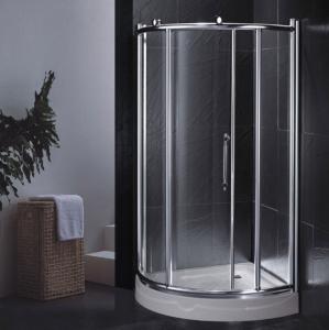 Wholesale Modern Design Bathroom Shower Screens Simple Sliding Round Shower Room Enclosure from china suppliers