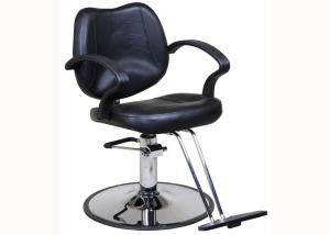 Wholesale PU Handrest Hair Stylist Chair Affordable With Hydraulic Pump , 18 Inch Seat Depth from china suppliers