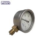 Aluminum Black Pointer Capsule Pressure Gauge Brass Or Stainless Steel Material