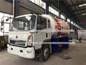 Wholesale HOWO 5mt 5t 5tons LPG Dispenser Truck Cylinder Filling Tanker Truck from china suppliers