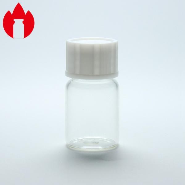 7ml Clear Threaded Top Borosilicate Glass Mini Bottle Vial Container