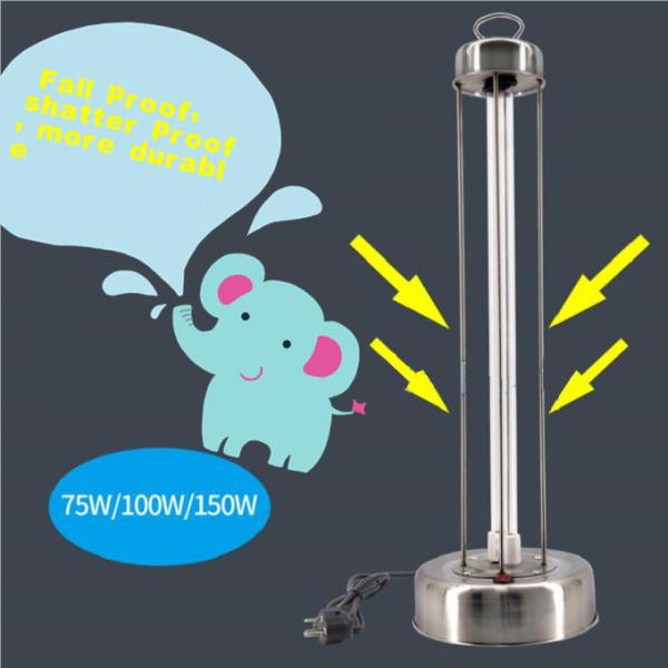 Mercury Switch UVC LED Lamp wavelength254nm High Power 75W-100W-135W-150W Stainless Steel 304 Body