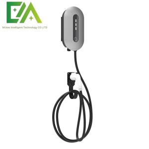 Wholesale 7KW 11KW 22KW Silver Wall-Mounted Electric Vehicle Single Gun AC Charging Pile / Household Commercial Portable Charger from china suppliers