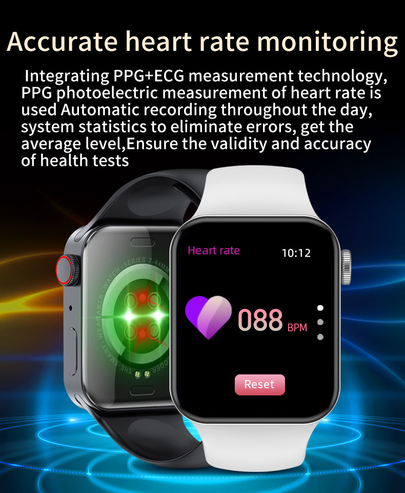 170mAh Series 7 Smart Watch 1.5H Charging 1.75 Inch Touch Screen X8 Max