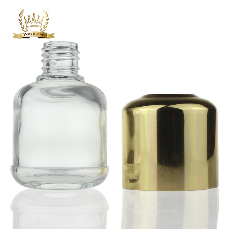 Glass 30ml Empty Dropper Bottles aluminum Collar For Cosmetic Serum