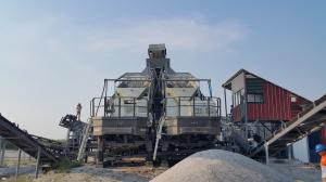 China Mobile Concrete Block Crusher Copper Mine Iron Ore 130 TPH Cement Crusher Machines on sale