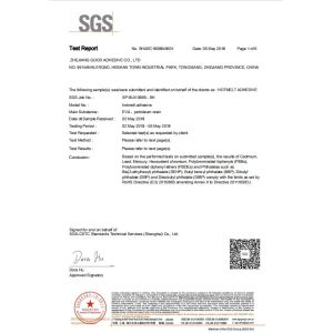 Zhejiang Good Adhesive Co., Ltd Certifications