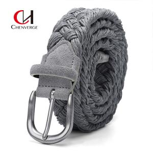 Wholesale 7cm Width Velvet Braided Belt 6 Color Ladies And Men'S Wax Cotton Rope from china suppliers