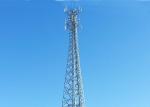 3 / 4 Legs Angle Steel Tower , Multi Circuit Silver High Tension Tower