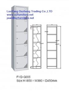 Wholesale Single row 5 door,office cabinet steel locker FYD-G005,H1850XW380XD450mm,KD Structure from china suppliers