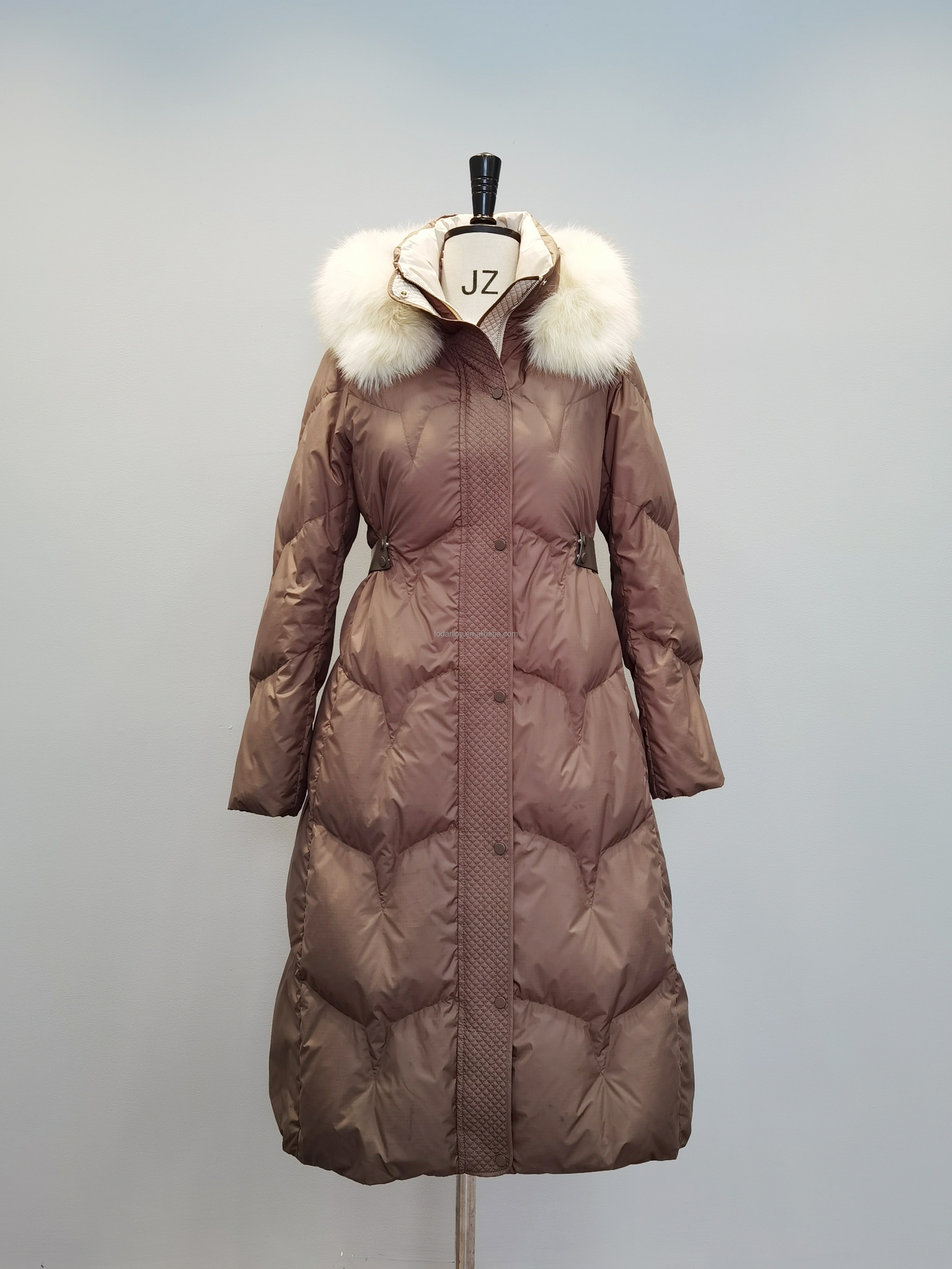 FODARLLOY Ladies Warm Hooded Cotton-padded Clothes Slim Long Down Winter Jackets Women Coats Woman Coat C77