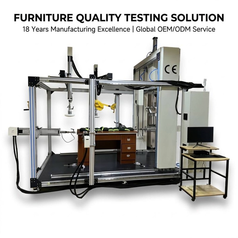 High Precision Office Desk Stability and Durability Tester with 6 Testing Axes Support ISO Standard