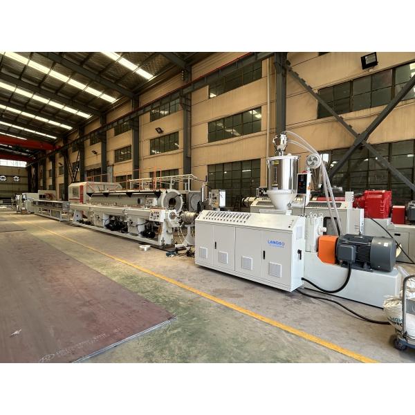 Automatic PE Pipe Extrusion Line Single Screw Plastic Pipe Making Machine High Speed