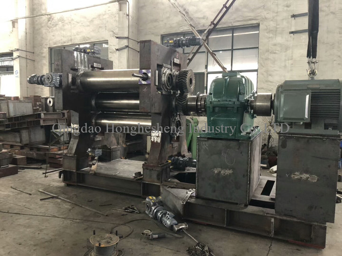 Dia 360mm Three Roll Rubber Calender Machine Rubber Sheet Calendering Machine