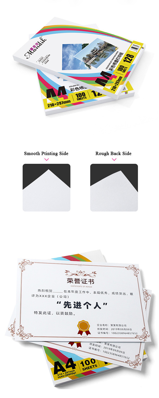 Dye Ink A4 Matte Photo Paper