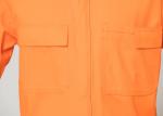 Double Stitching Safety Work Clothes High Visable Orange Jacket Bib Pants Suit