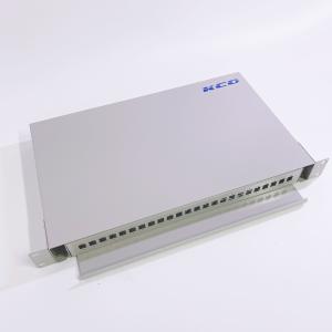 Wholesale 19'' Indoor Fiber Optic Terminal Box 24 Ports Rackmount Fiber Optic Patch Box from china suppliers