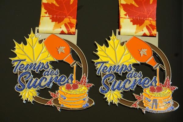 Virtual Racing Or Running 10K Metal Award Medals 864*32mm Sublimated Ribbon Both