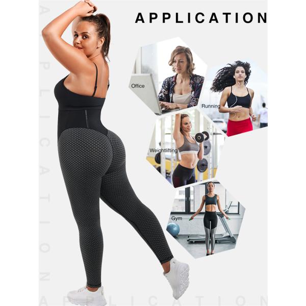 Breathable HEXIN HIGH WAIST Neoprene Gym Scrunch But Corset Waist Trainer Leggings AS SHOW