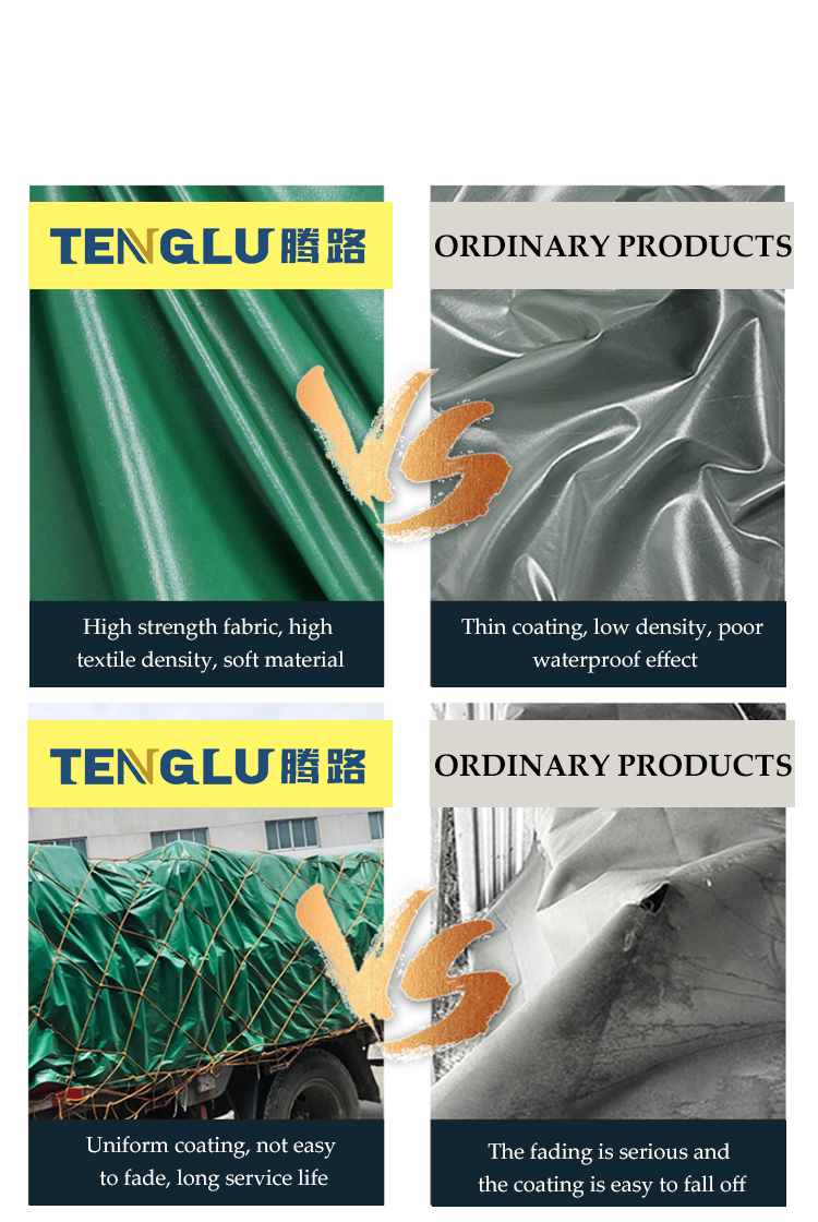 6*6m Trucks Tent Tarpaulin made of Waterproof Coated Polyester Fabric with Medium Weight
