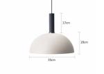 Exhibition Hall 10 / 17cm E27 Iron Art Modern Hanging Light