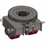 Agv Driving Zl-600 Super heavy duty wheel With Steering For Heavy Load