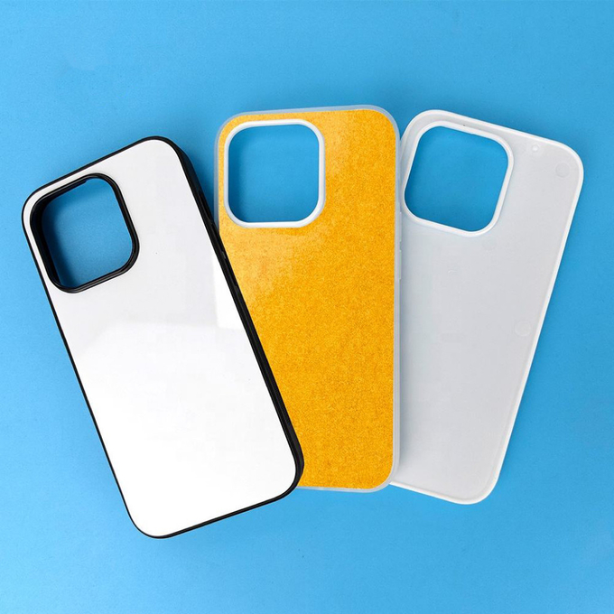 Sublimation Blanks 2D TPU Glass Mobile Cases Sublimation Tempered Glass Phone Case For Iphone 16 15 14 Pro Max Plus