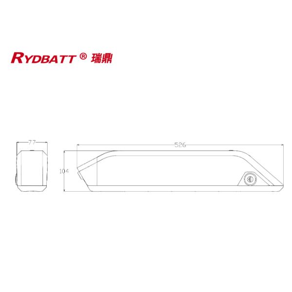 RYDBATT DK-7-b(48V) Lithium Battery Pack Redar Li-18650-48V 10.4Ah For Electric Bicycle Battery