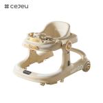 CJ-958,baby walker,Orange Grey khaki,Music/Lights 6 Height adjuster,One click