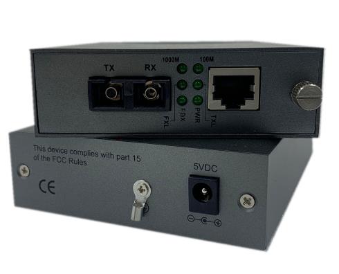 TS-1101G IEEE 802.3 100Base FX And 100Base TX Gigabit Fiber Transceiver