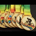 2.5inch Laser Engraving Weightlifting Sports Award Gold Heavy Medal Models For
