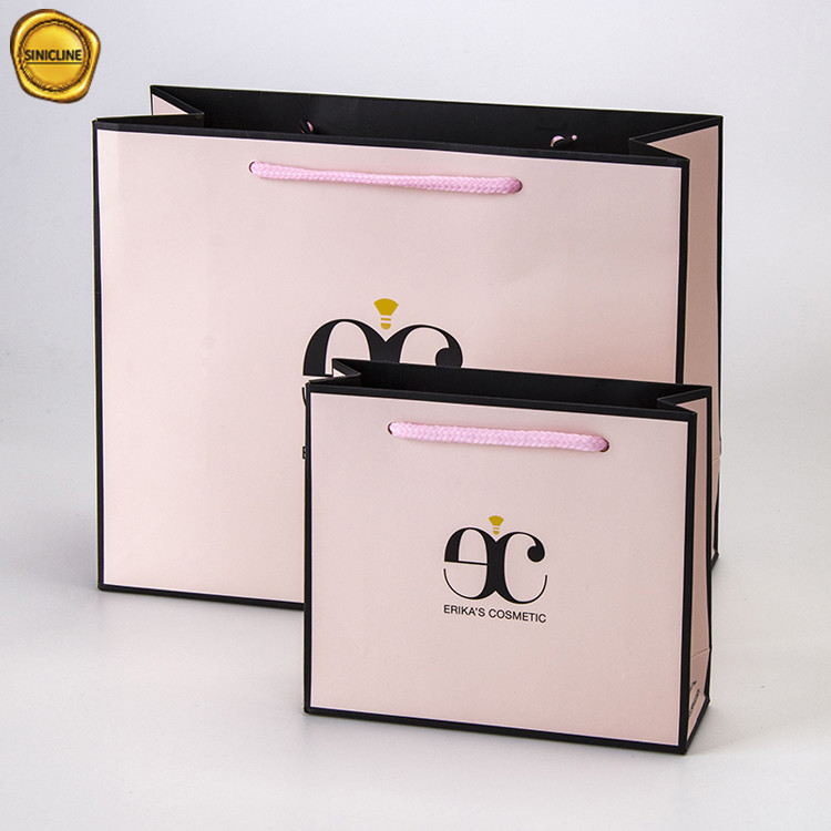 Custom Small Gift Bag Jewelry Bag Small Paper Bag Luxury Gold Foil Packaging Bag