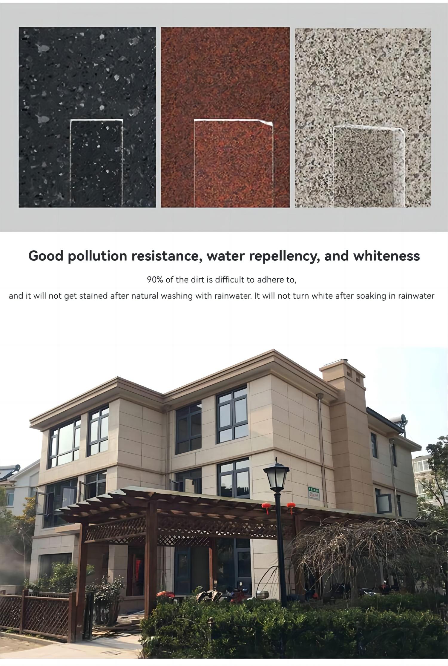 Base on Color Chart NEWNESS Exterior Natural Stone Paint For Project Or Residence