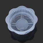 White φ7*3cm Mooncake Plastic Pastry Packaging