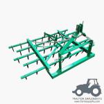 STH - Farm Implements Tractor Three Point Spike Tooth Harrow; Farm Landscape