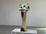 Diy Wedding Flower Stand Decor Gold Stainless Steel Flower Pot Stand Rack
