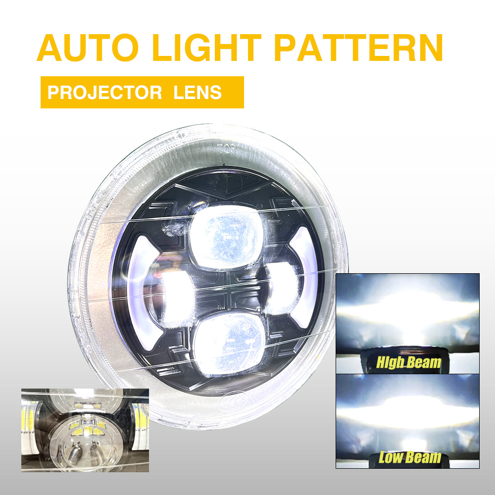 Red Skull Motorcycle DRL Headlight CM125 IP67 Motorcycle Head Lights