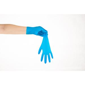 Wholesale Blue Food Grade Disposable Nitrile Glove Strong Nitrile Gloves from china suppliers