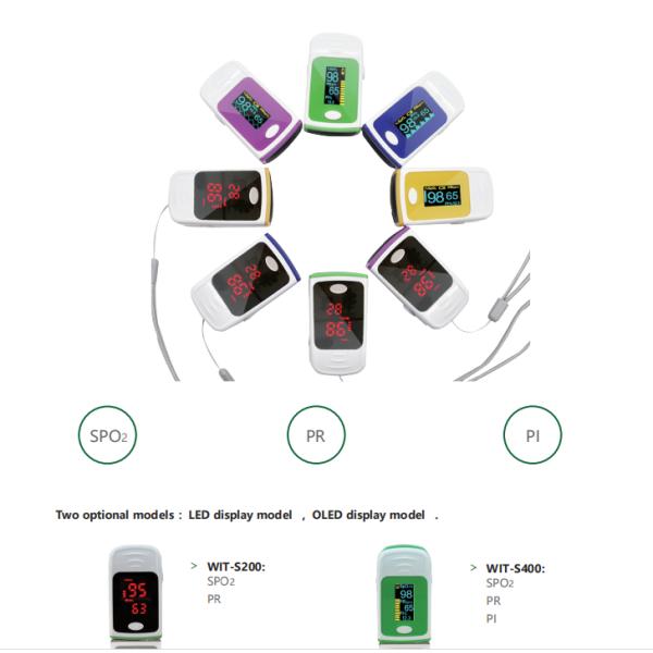 OLED Display 30-250BPM ABS Fingertip SpO2 Pulse Oximeter