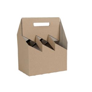 Wholesale Corrugated 4 Bottle Cardboard Wine Carrier 6 Pack Cardboard Wine Bottle Carrier from china suppliers