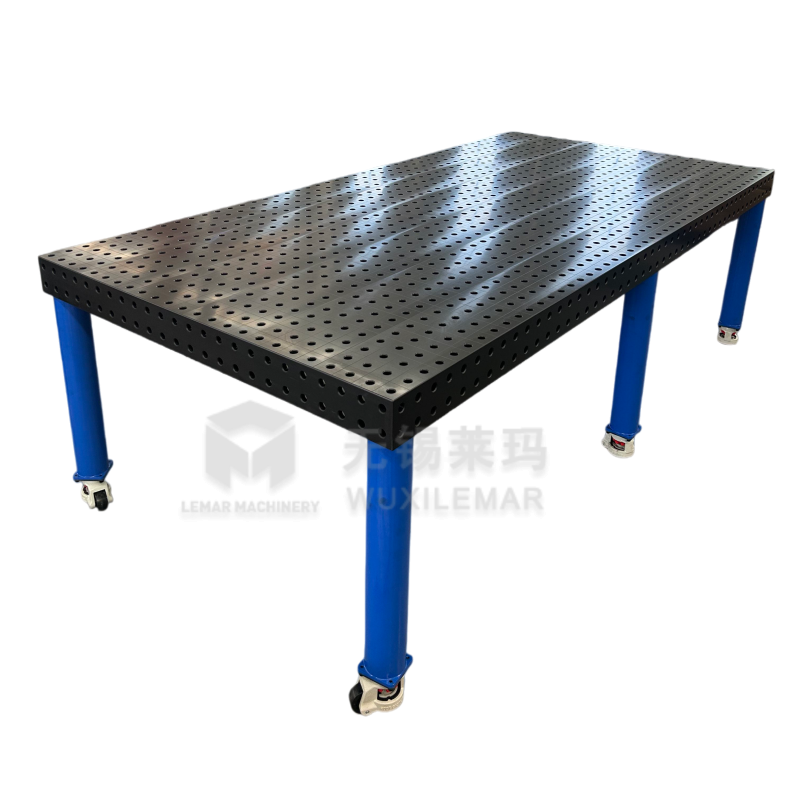 Load 10000kg Welding Fixture Table Steel Frame Welding Fab Table Adjustable Clamps
