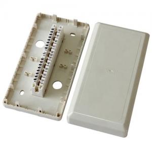 China White Cable Distribution Box 10 Pairs LSA Module Indoor Telephone Distribution Box on sale