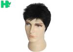 Normal Lace Men Hair Wig 14" , Black Natural Looking Wigs For Men