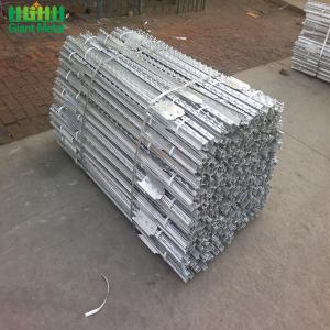 Wholesale 50*50*5mm Steel Studded T Post Customizable Length Hot Dipped Galvanized from china suppliers