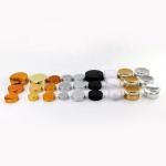 Airless Glass Beauty Cream Jars Aluminium / Plastic Cap 25-65mm Height