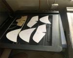 Air Pump Vacuum Adsorption Kraft Paper Board Cutter with Tungsten Steel Blade