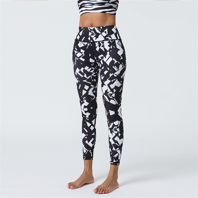Sport Yoga Pants High Waist Tights Butt-lifting Yoga Leggings Printed Women's Fitness Leggings