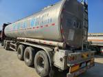 40CBM Used Tanker Trailer Stainless Steel Food 2nd Hand Tank Semi Trailer