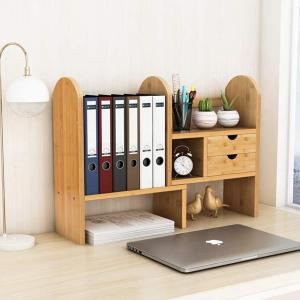Wholesale Office Organizer Customized Logo Multifunctional Design Bamboo Wall Counter Storage Rack from china suppliers
